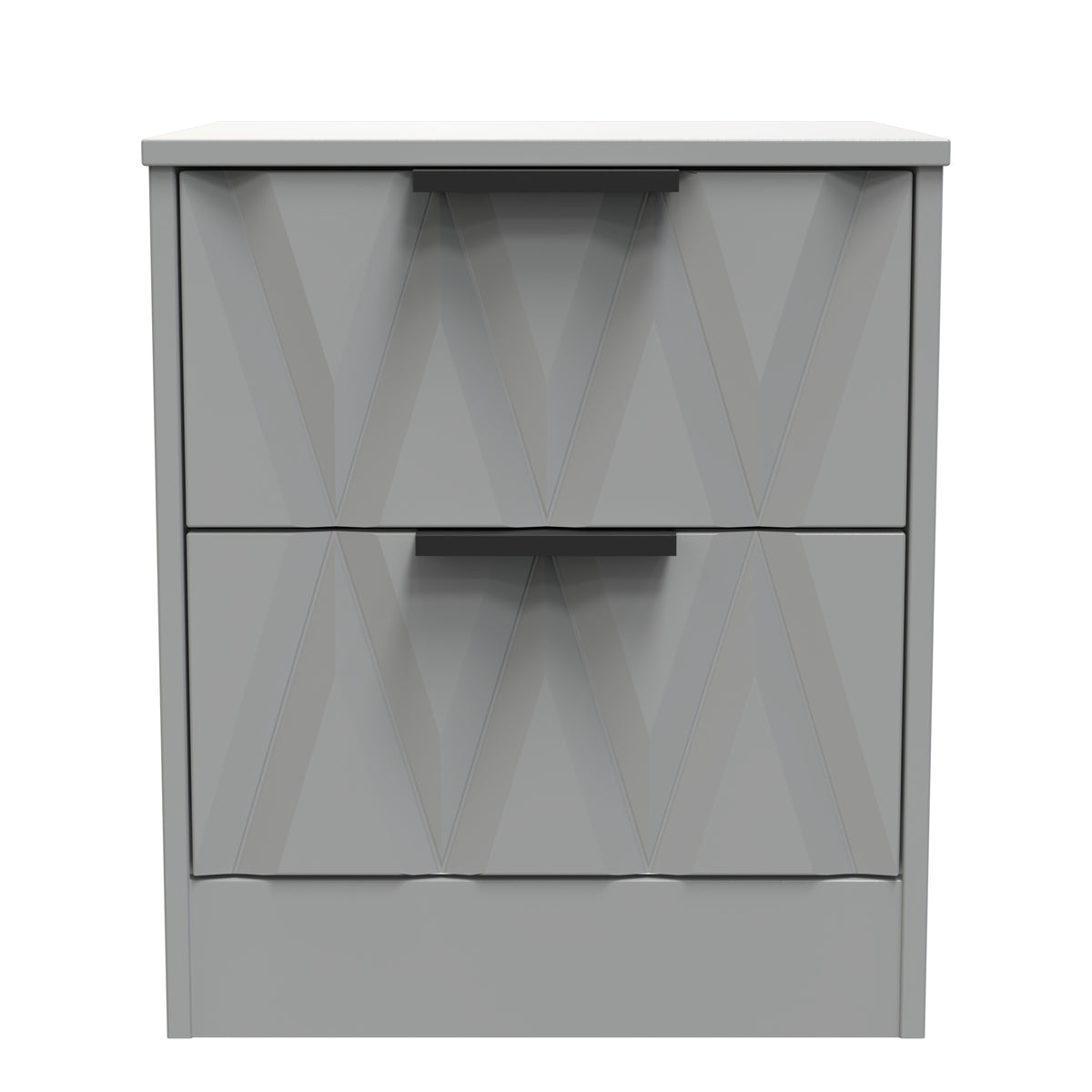 Las Vegas 2 Drawer Bedside Cabinet
