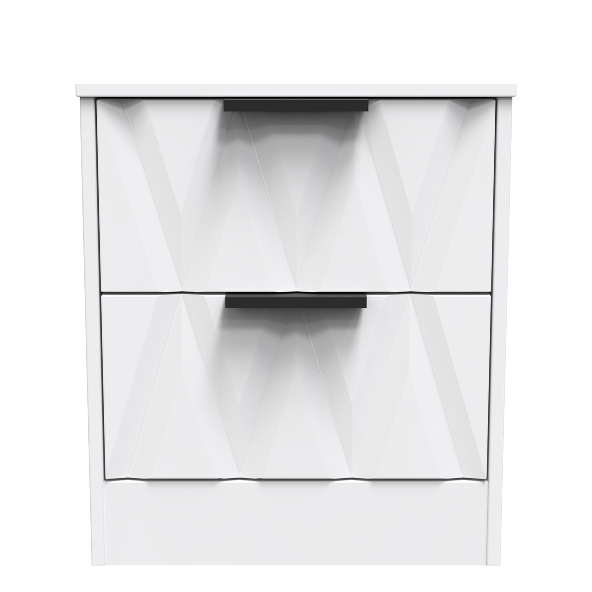 Las Vegas 2 Drawer Bedside Cabinet