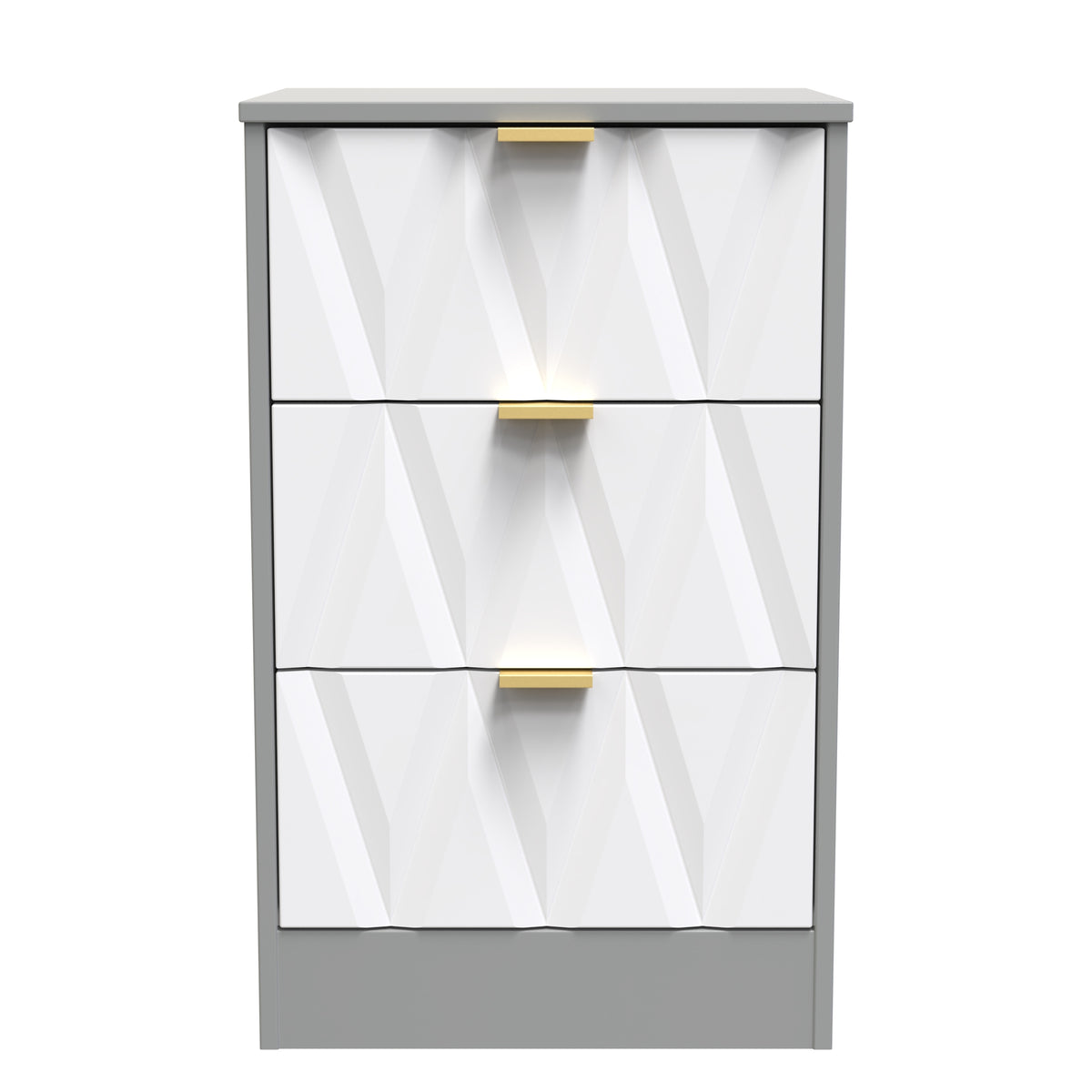 Las Vegas 3 Drawer Bedside Cabinet