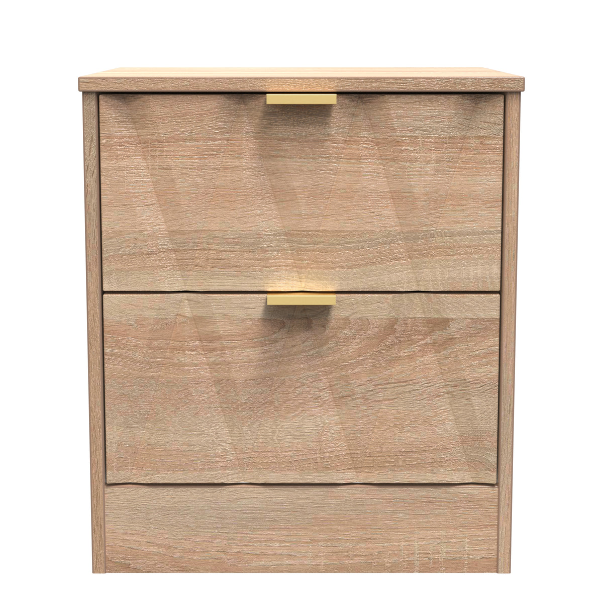 Las Vegas 2 Drawer Bedside Cabinet