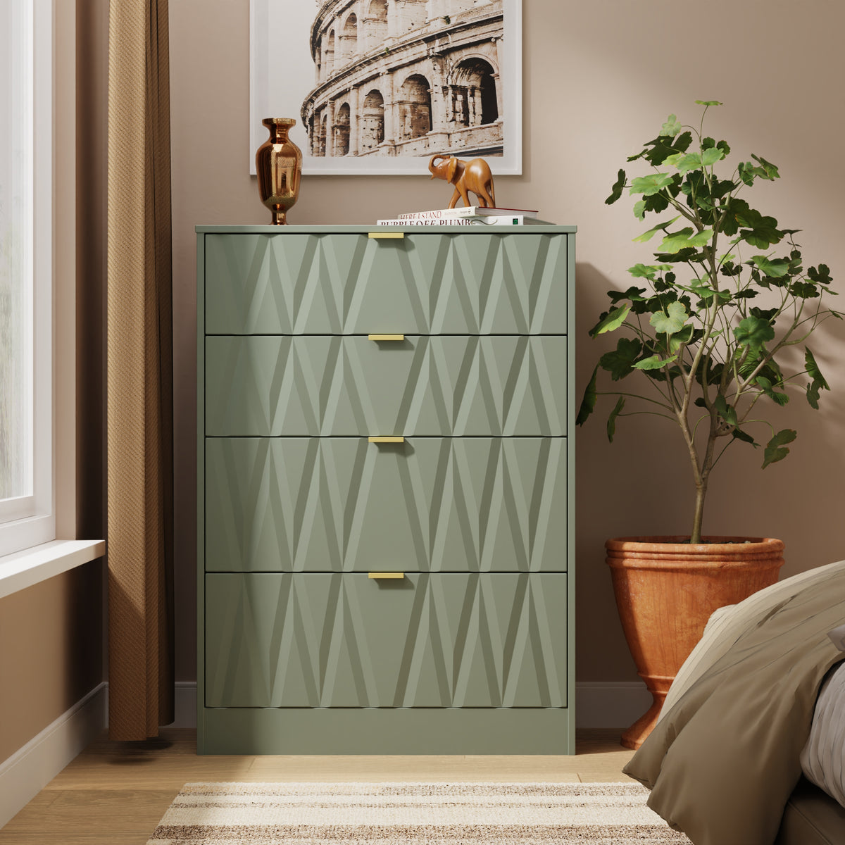 Las Vegas 4 Drawer Deep Chest
