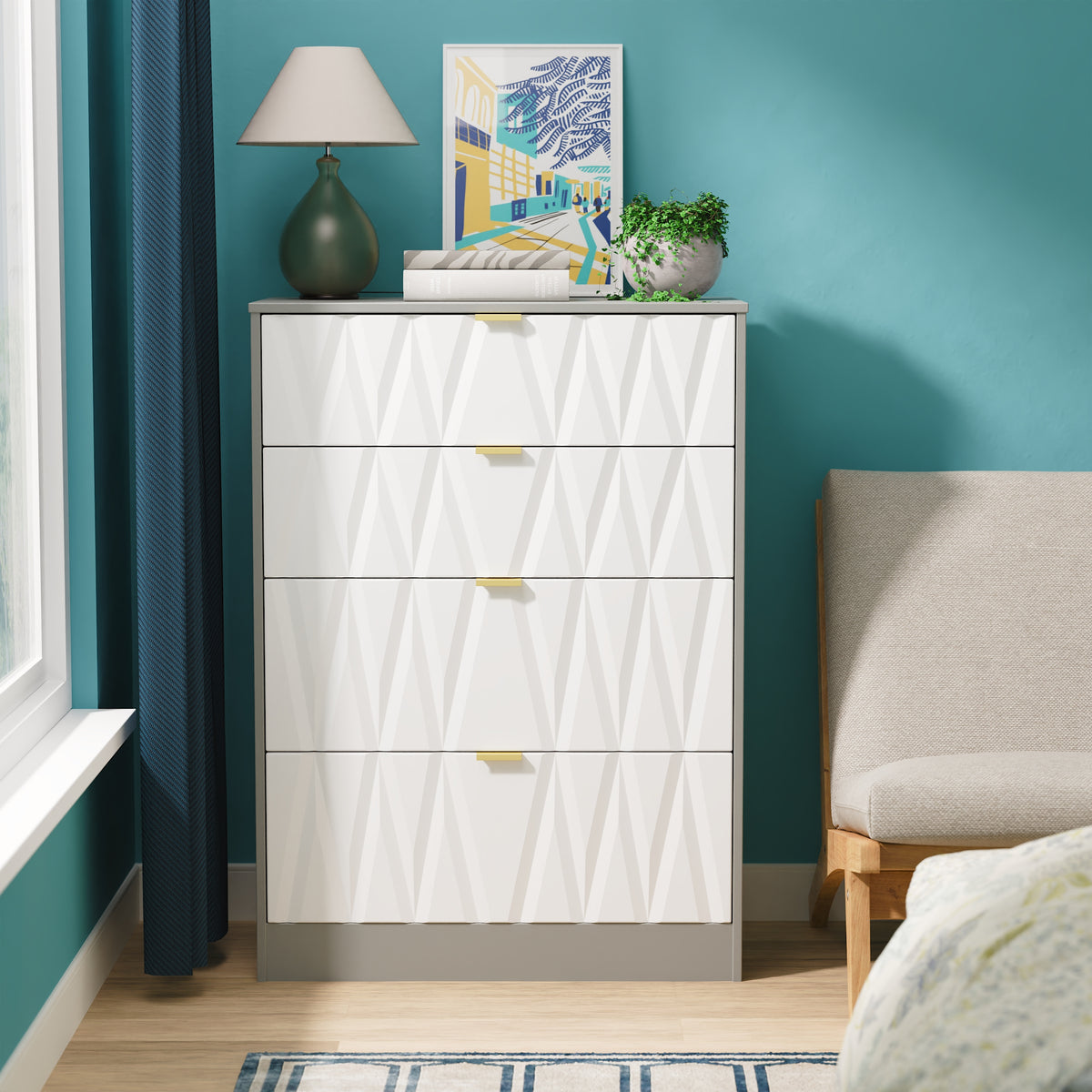 Las Vegas 4 Drawer Deep Chest