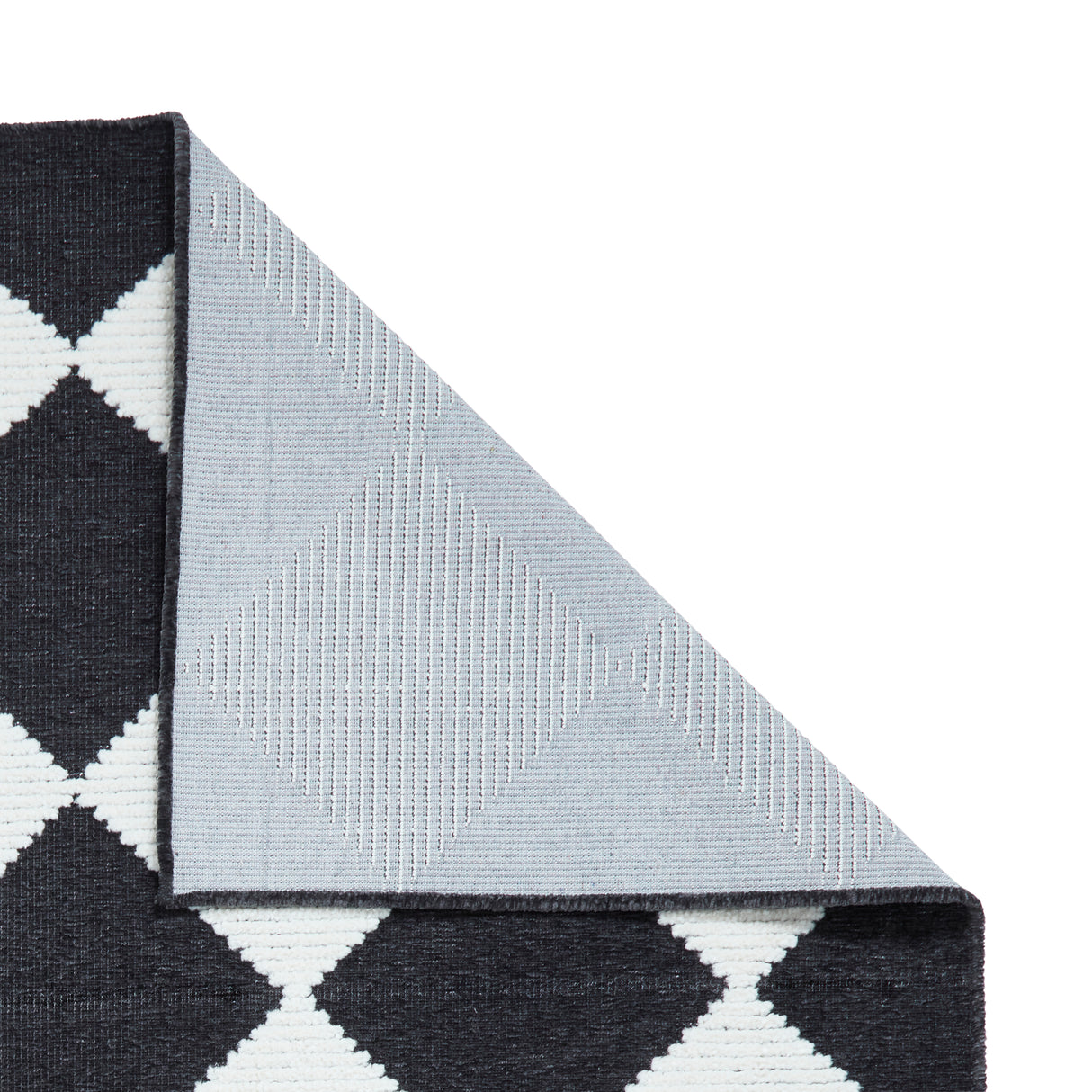 Lyna J0529 Charcoal/White Washable Rug