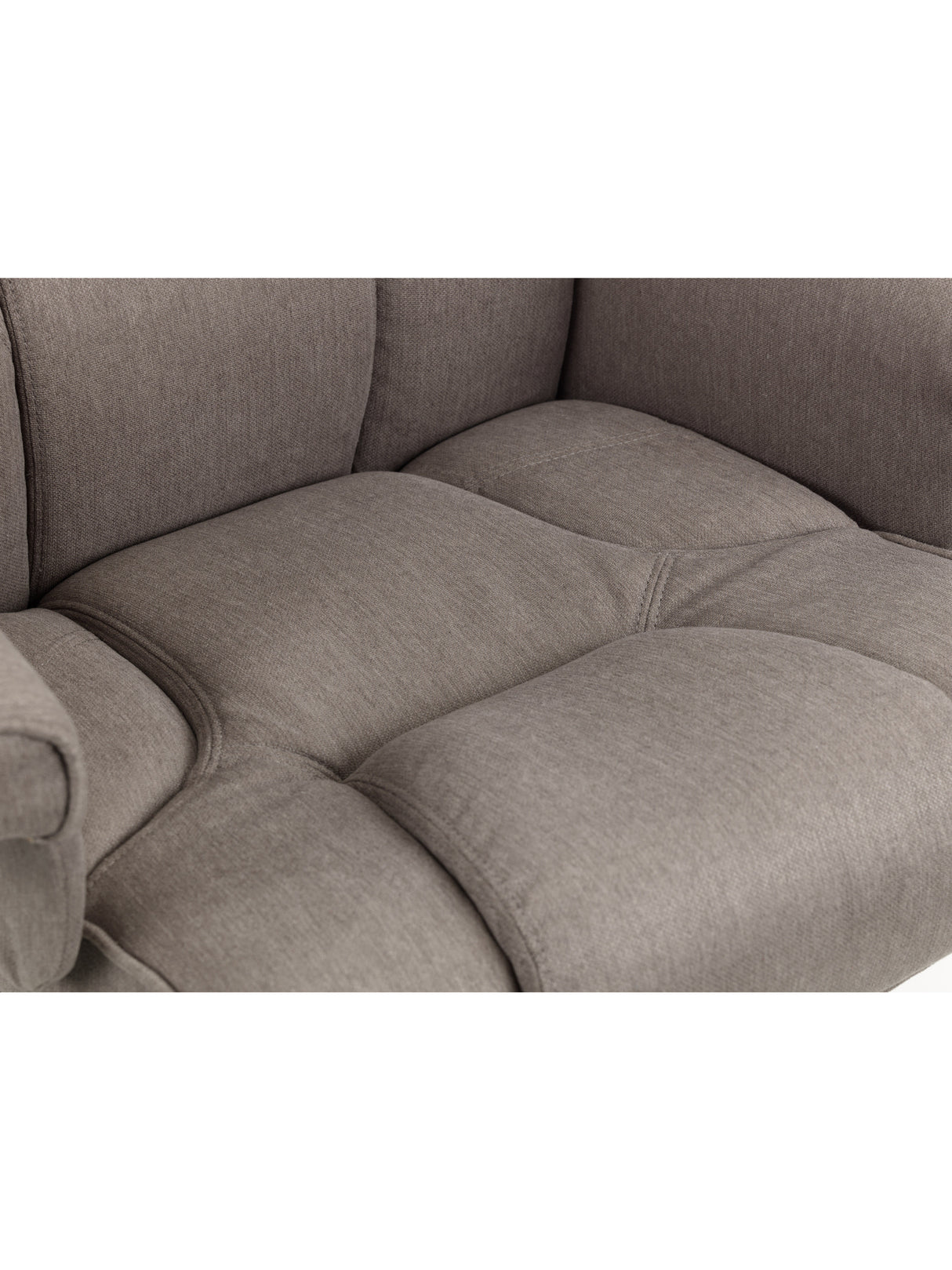 Malmo Upholstered Swivel Recliner Chair and Footstool