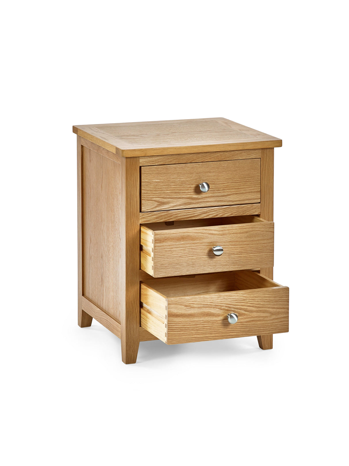 Mallory 3 Drawer Bedside Table