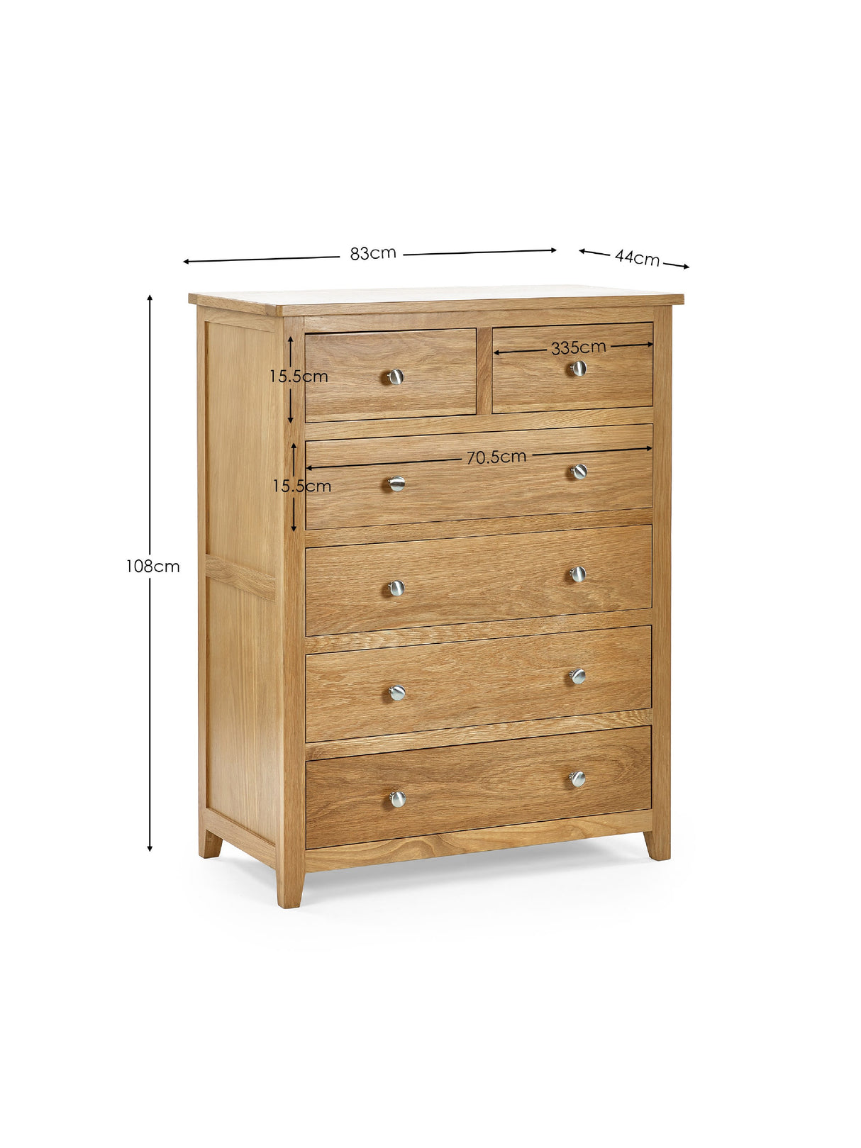 Mallory 6 Drawer Chest (4+2)
