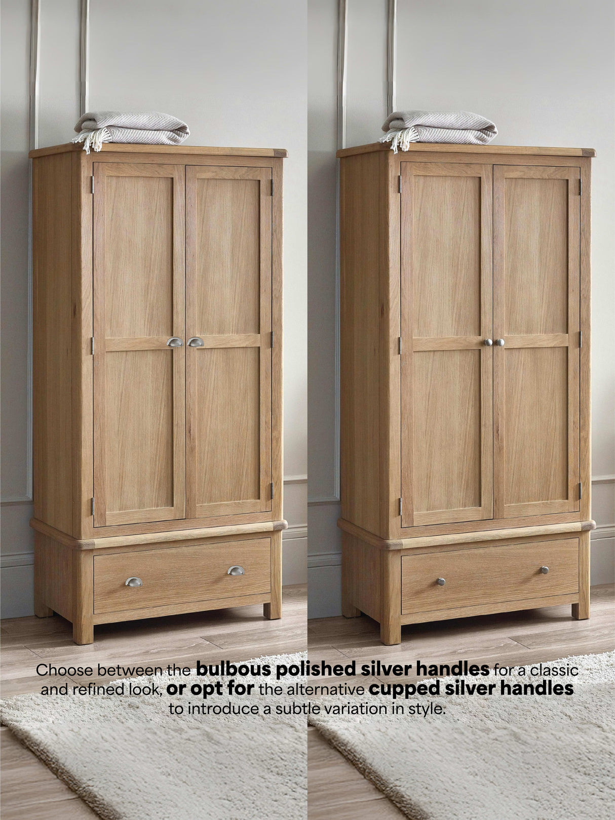 Memphis 2 Door 1 Drawer Wardrobe