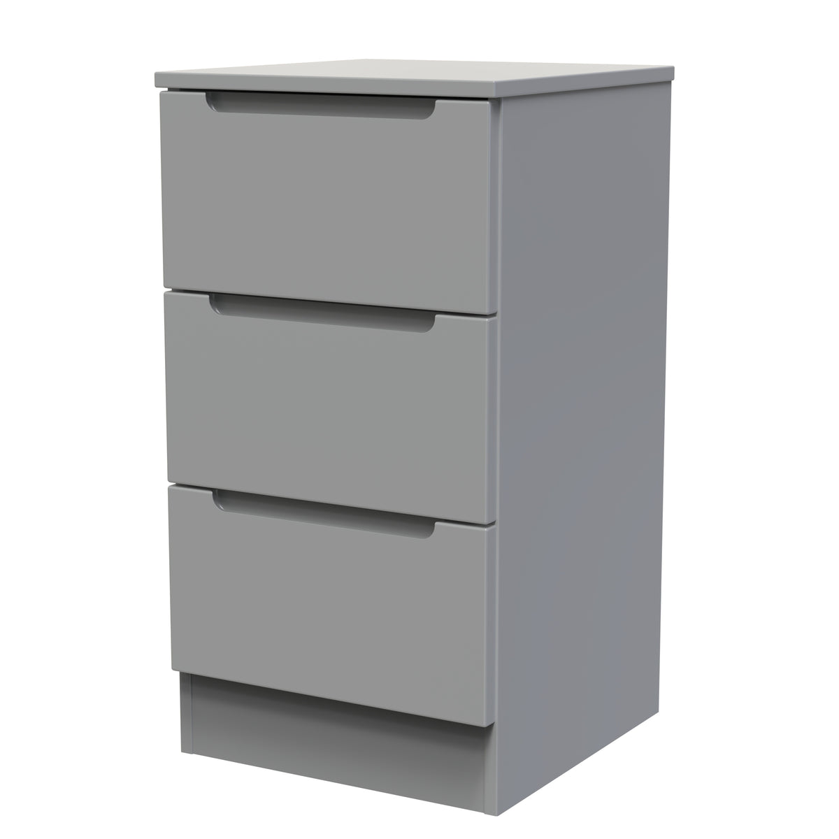 Milan 3 Drawer Bedside Cabinet