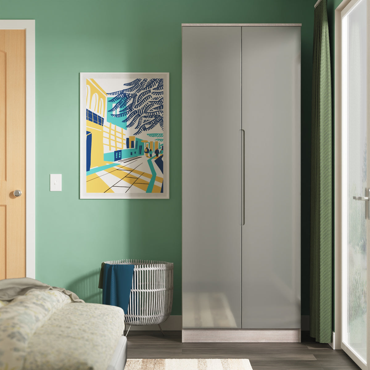 Milan Tall Plain Wardrobe