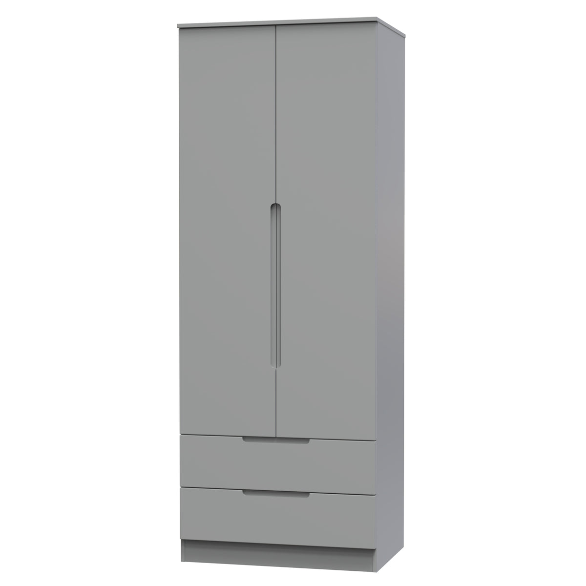 Milan Tall 2 Drawer Wardrobe