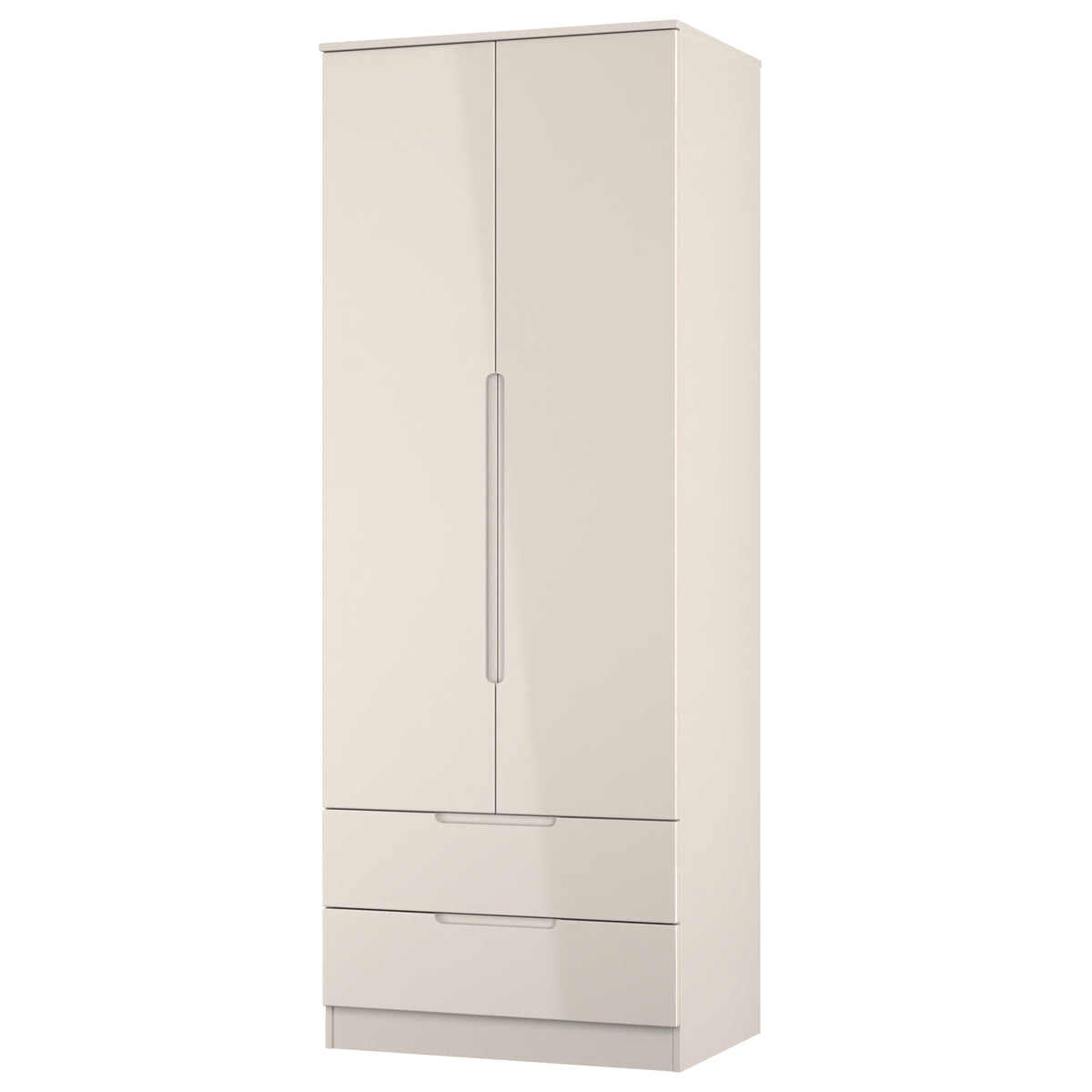 Milan Tall 2 Drawer Wardrobe