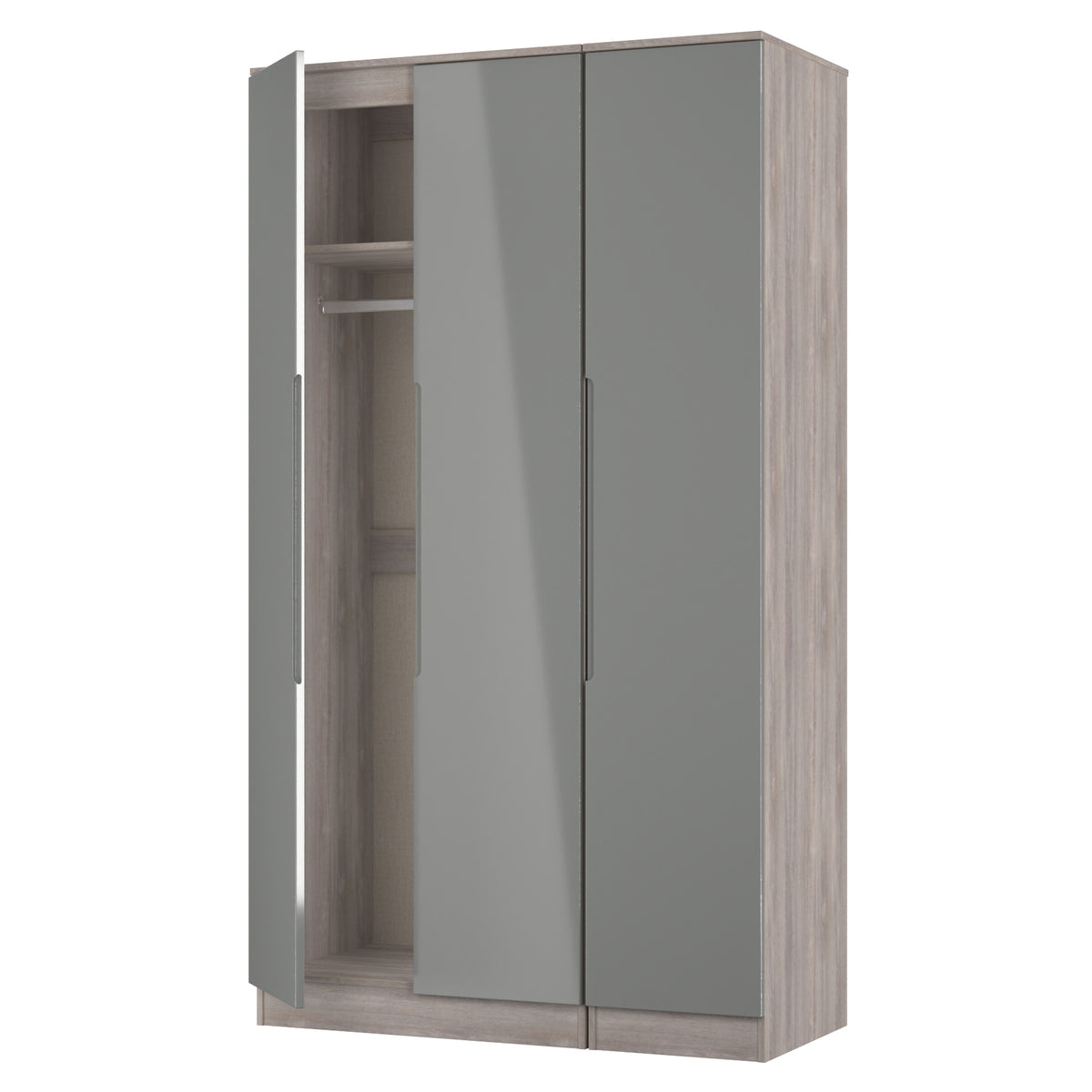 Milan Tall Triple Plain Wardrobe