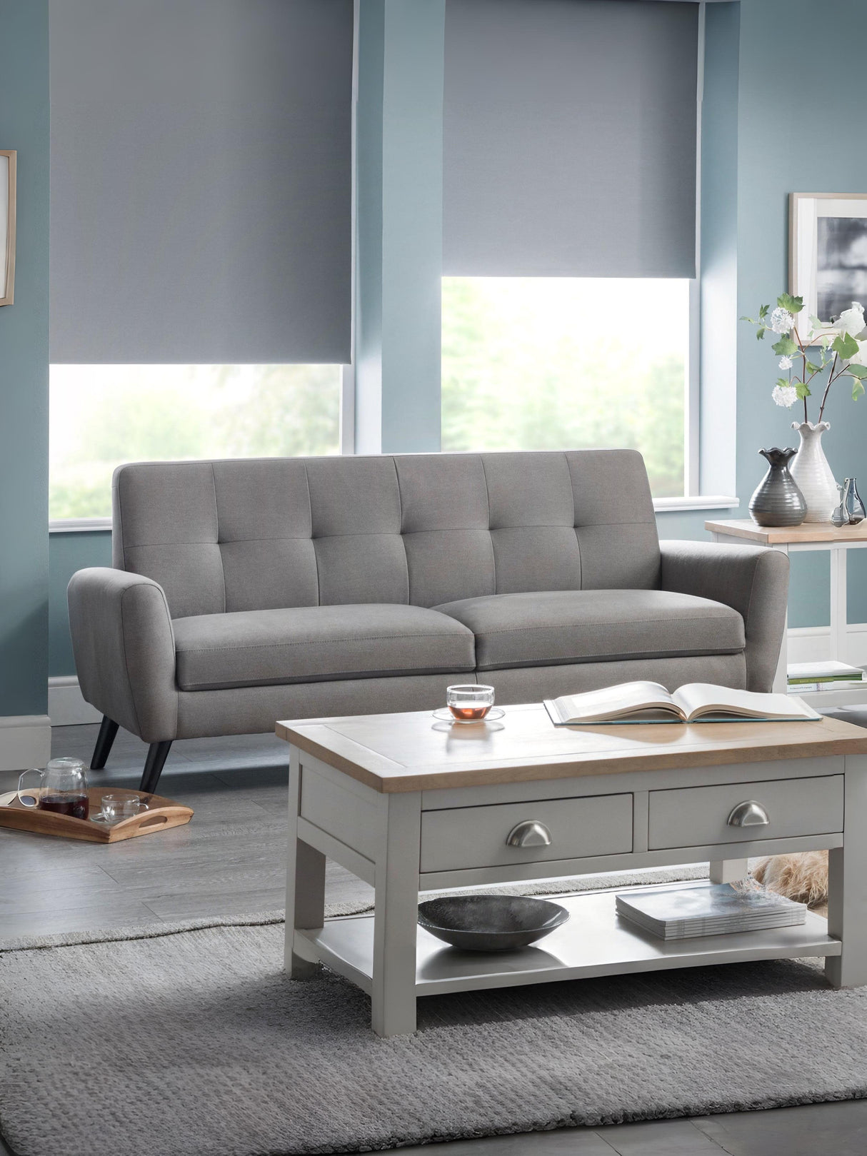 Monza Upholstered 3 Seater Sofa