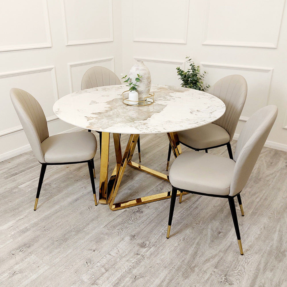 Nero 1.2 Round Dining Table with Sintered Stone Top