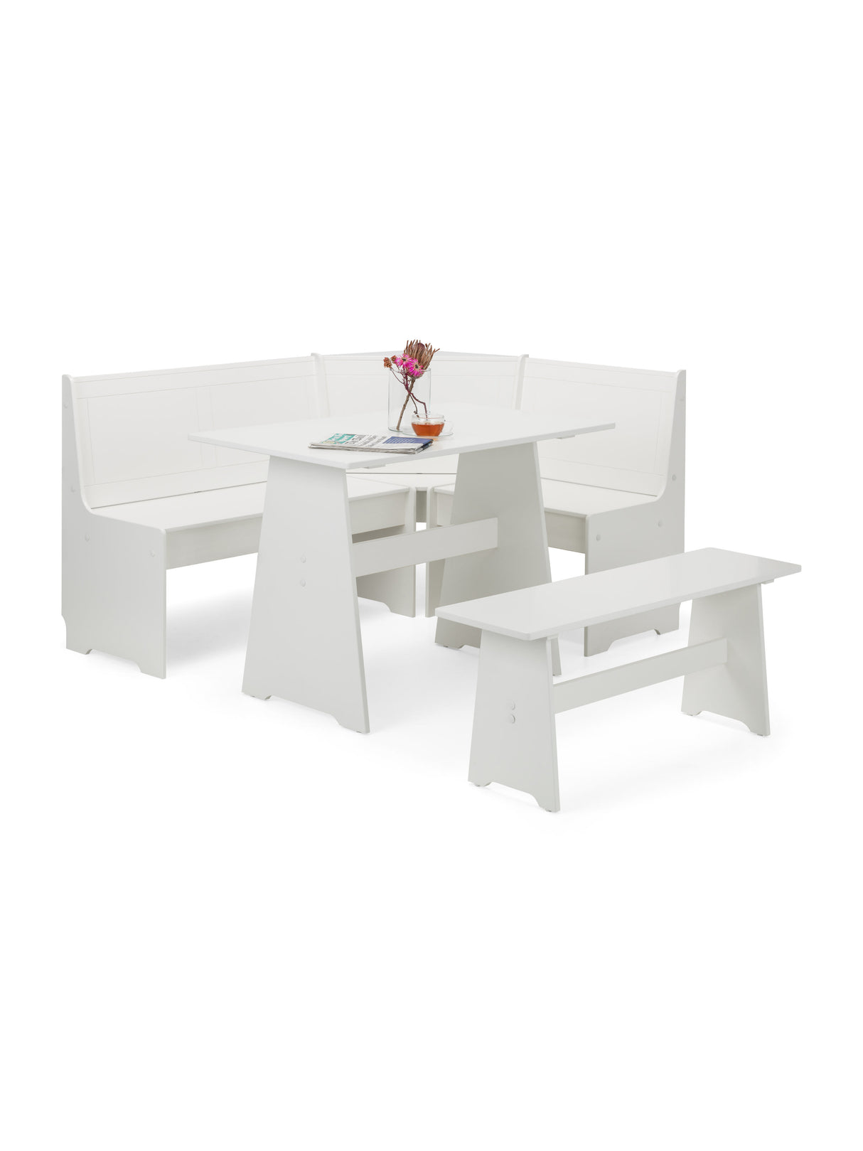 Newport Corner 5 Seater Dining Set with Storage Bench