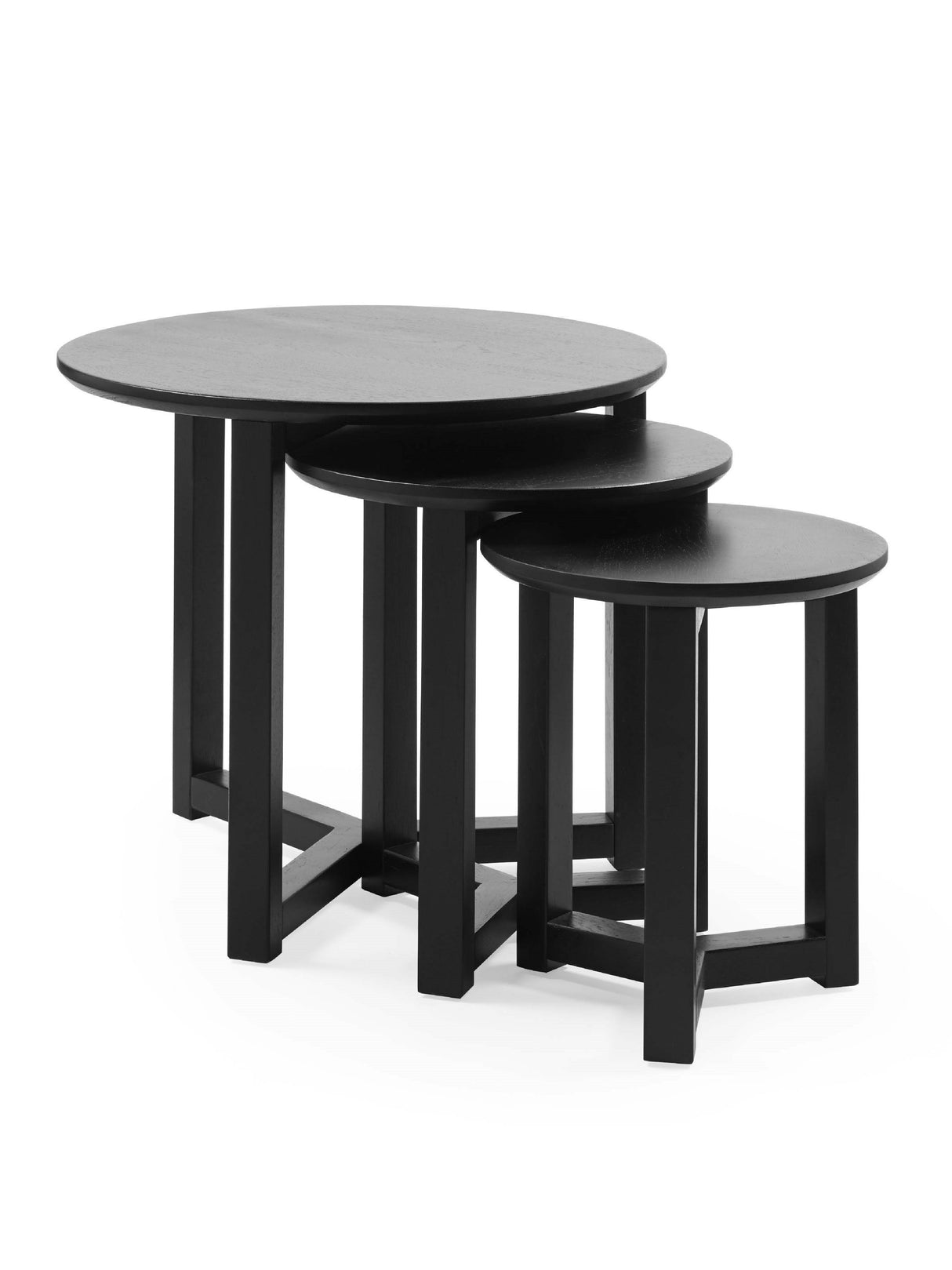 Nidri Round Nest of 3 Side Tables