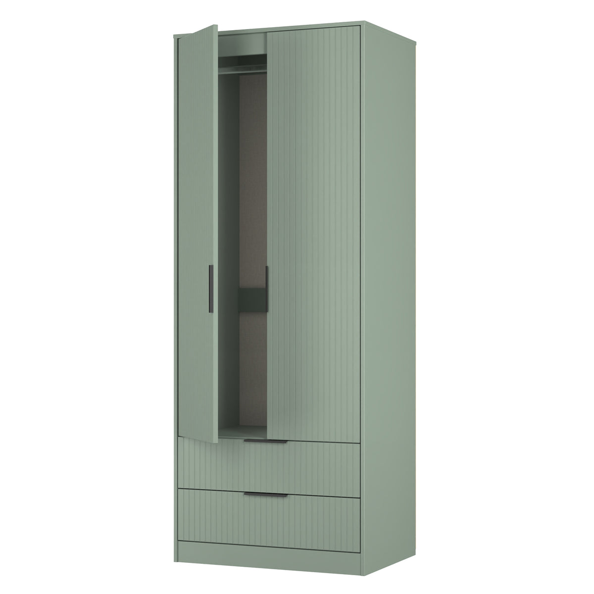 Nashville Tall 2 Drawer Wardrobe