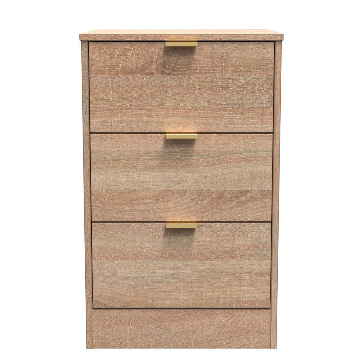 Nashville 3 Drawer Bedside Cabinet