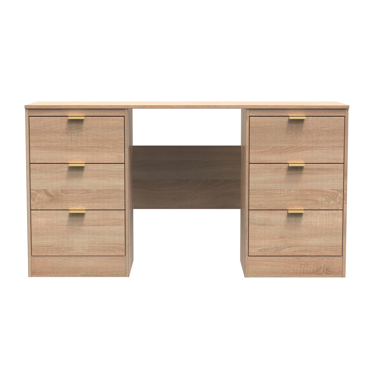 Nashville 6 Drawer Kneehole Desk