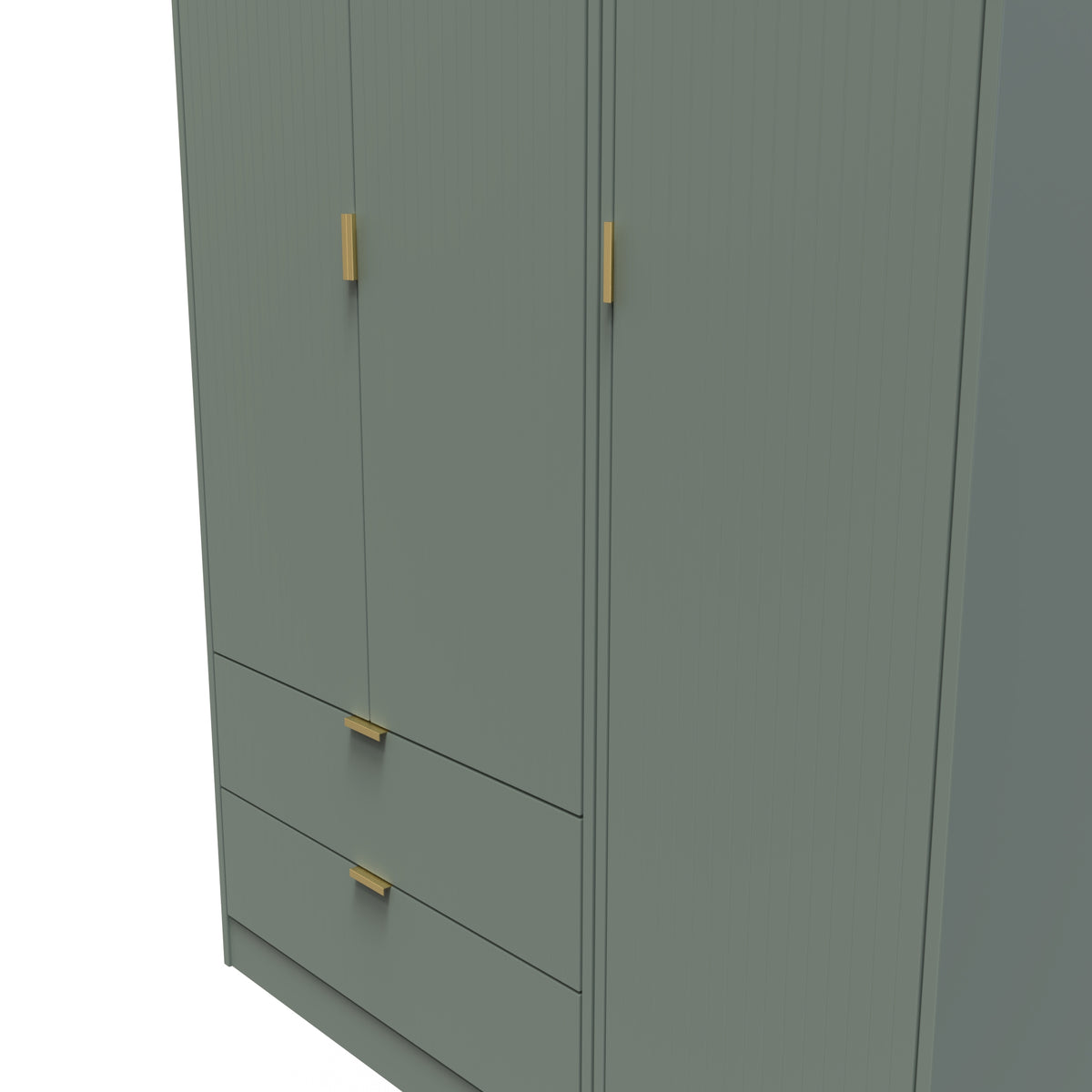 Nashville Tall Triple 2 Drawer Wardrobe