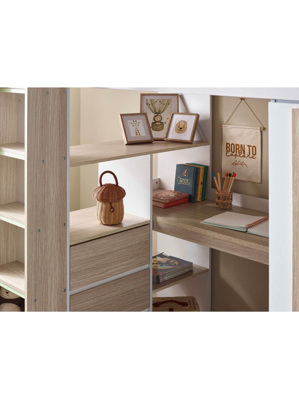 Ocean High Sleeper Bed with Desk