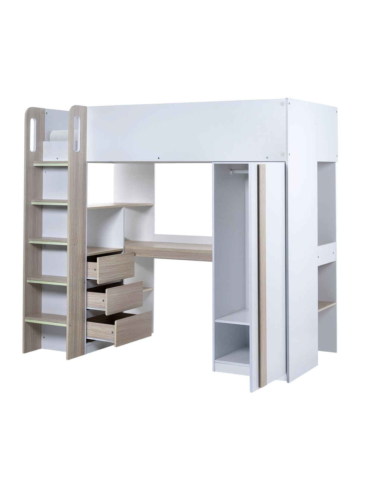 Ocean High Sleeper Bed with Desk