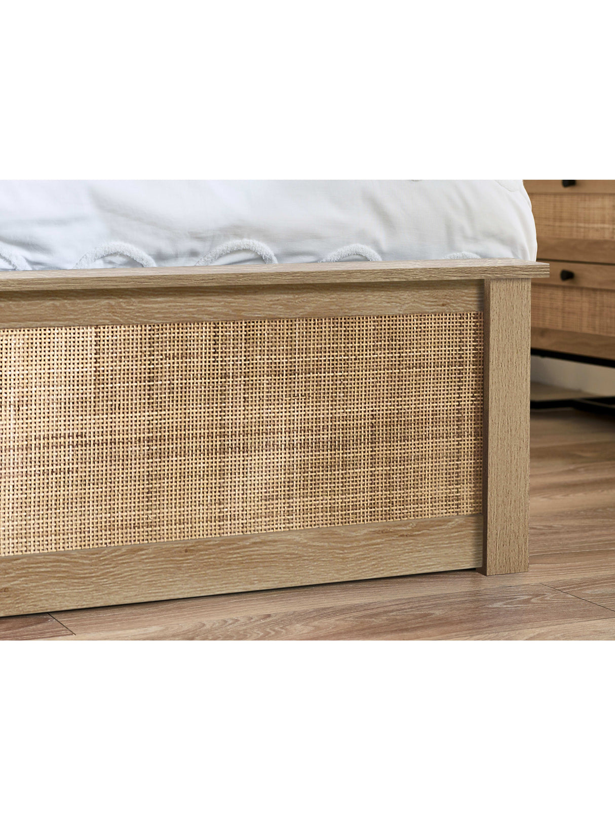 Padstow Rattan Ottoman Storage Bed