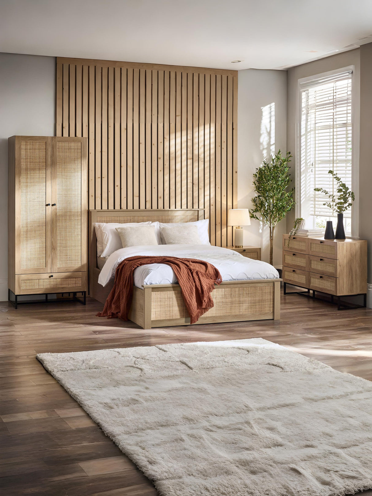 Padstow Rattan Ottoman Storage Bed