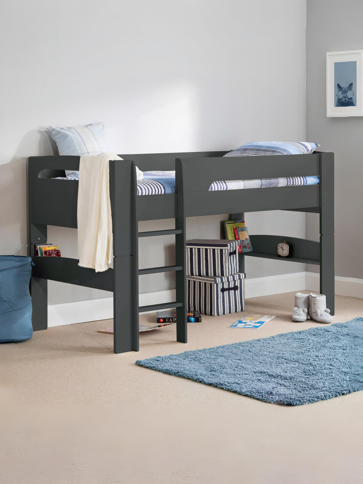 Pluto Convertible Mid Sleeper Bed