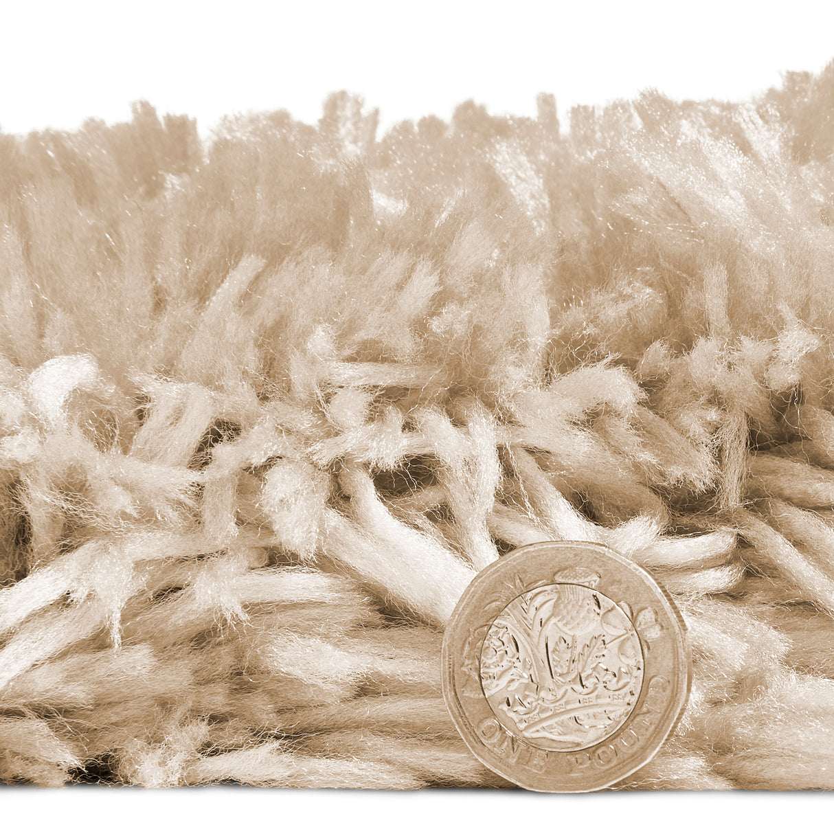 Polar Plush Beige Soft Shaggy Rug