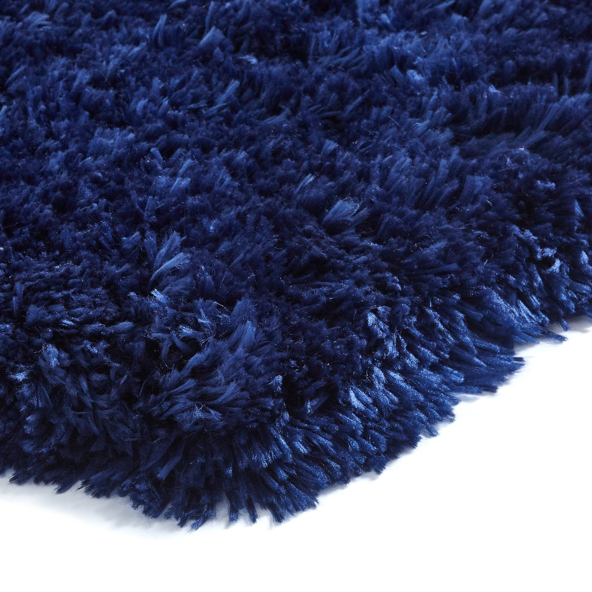 Polar Plush Navy Soft Shaggy Rug