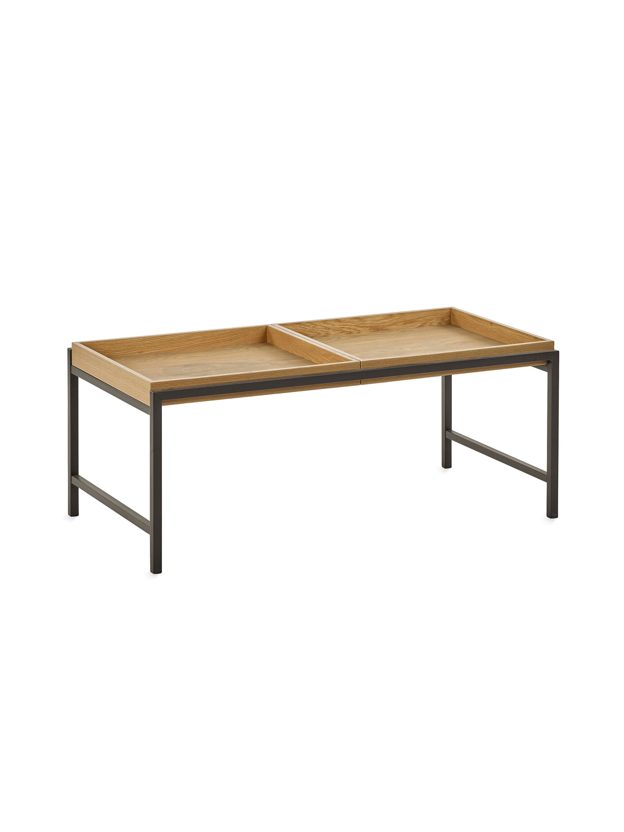 Reuben Rectangular Coffee Table with Reversible Tray Tops