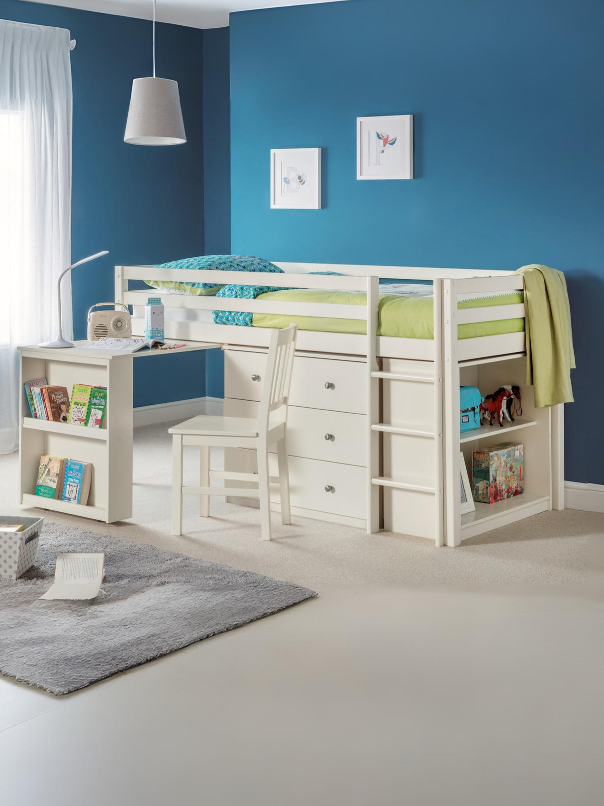 Roxy Mid Sleeper Bed with Desk