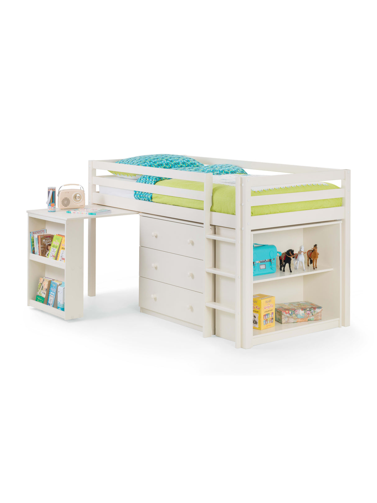 Roxy Mid Sleeper Bed with Desk