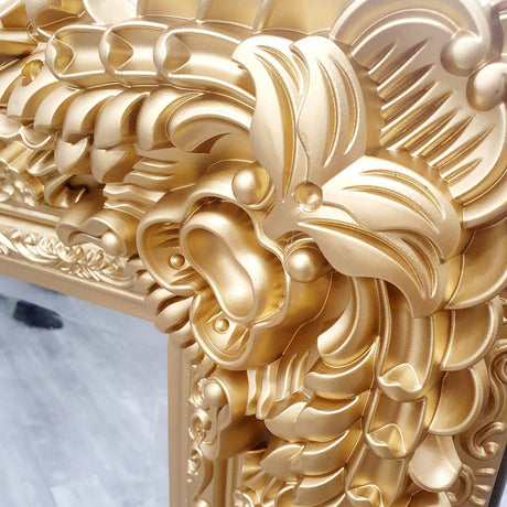 Roma Bevel Mirror in Gold - Multiple Sizes