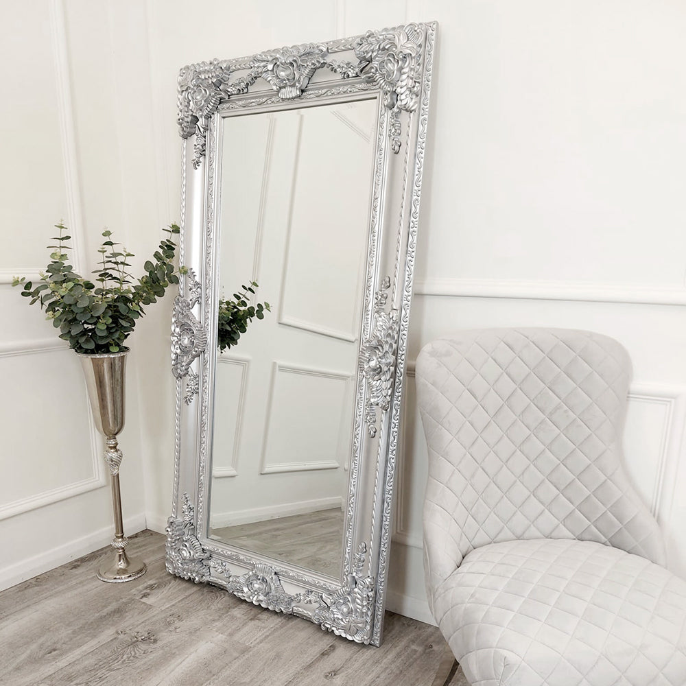 Roma Bevel Mirror in Silver - Multiple Sizes