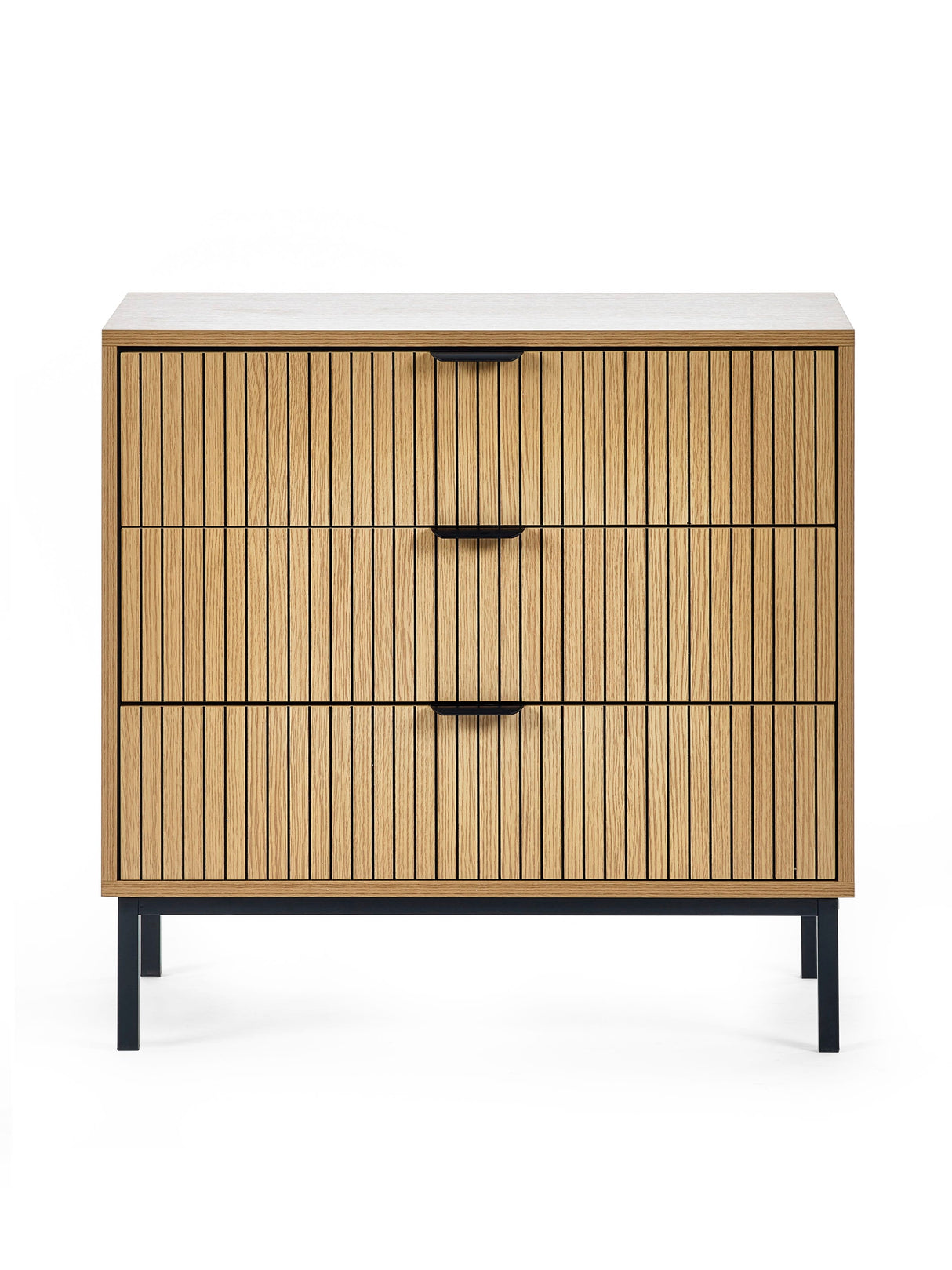 Sia Fluted 3 Drawer Chest