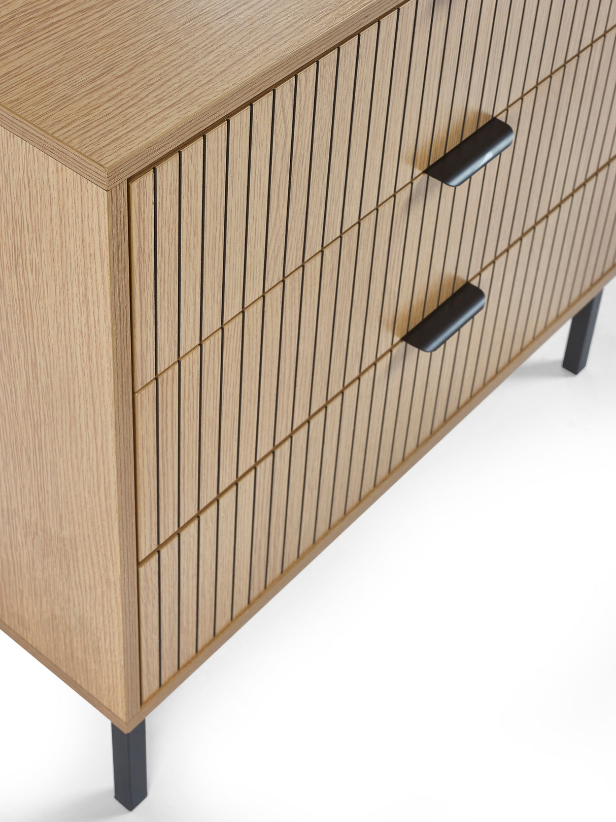 Sia Fluted 3 Drawer Chest