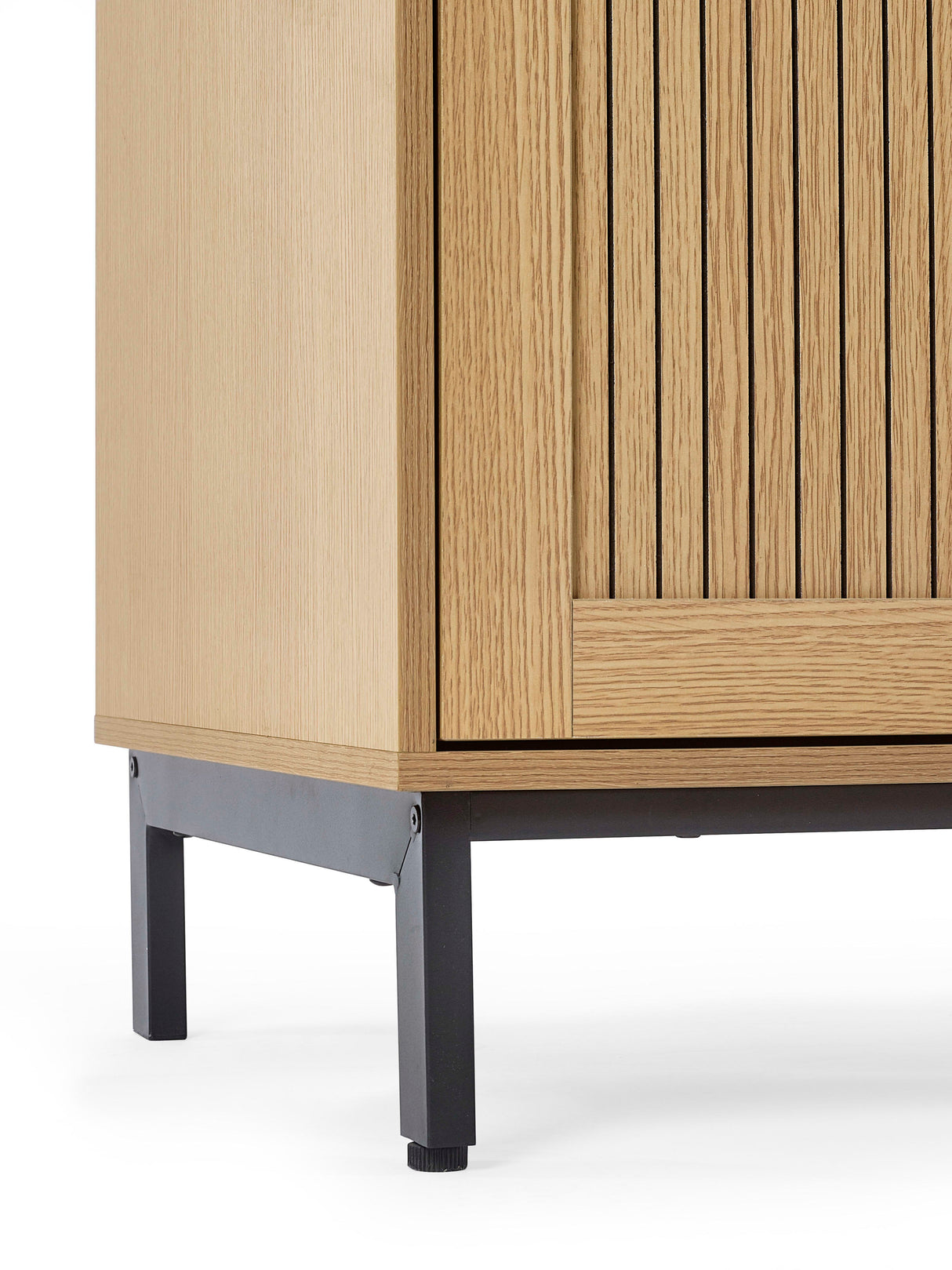 Sia Fluted 2 Door Wardrobe with Shelf