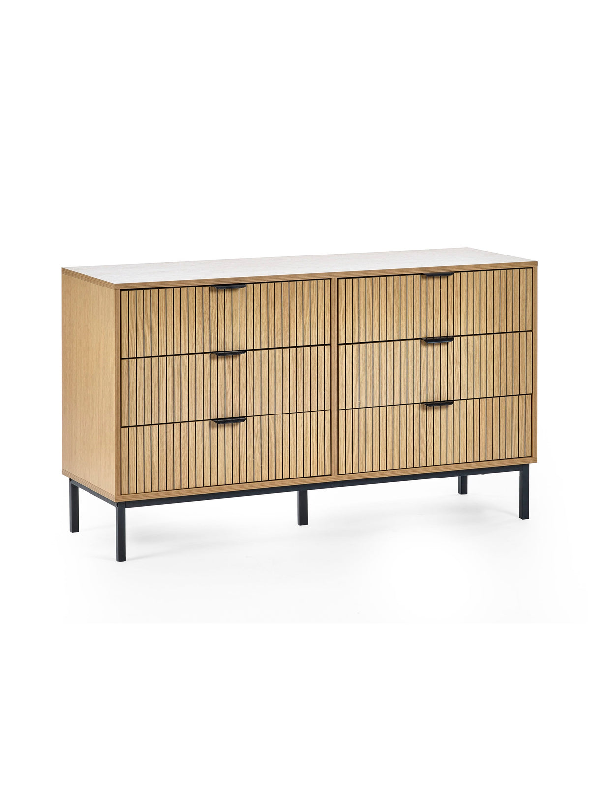 Sia Fluted 6 Drawer Chest