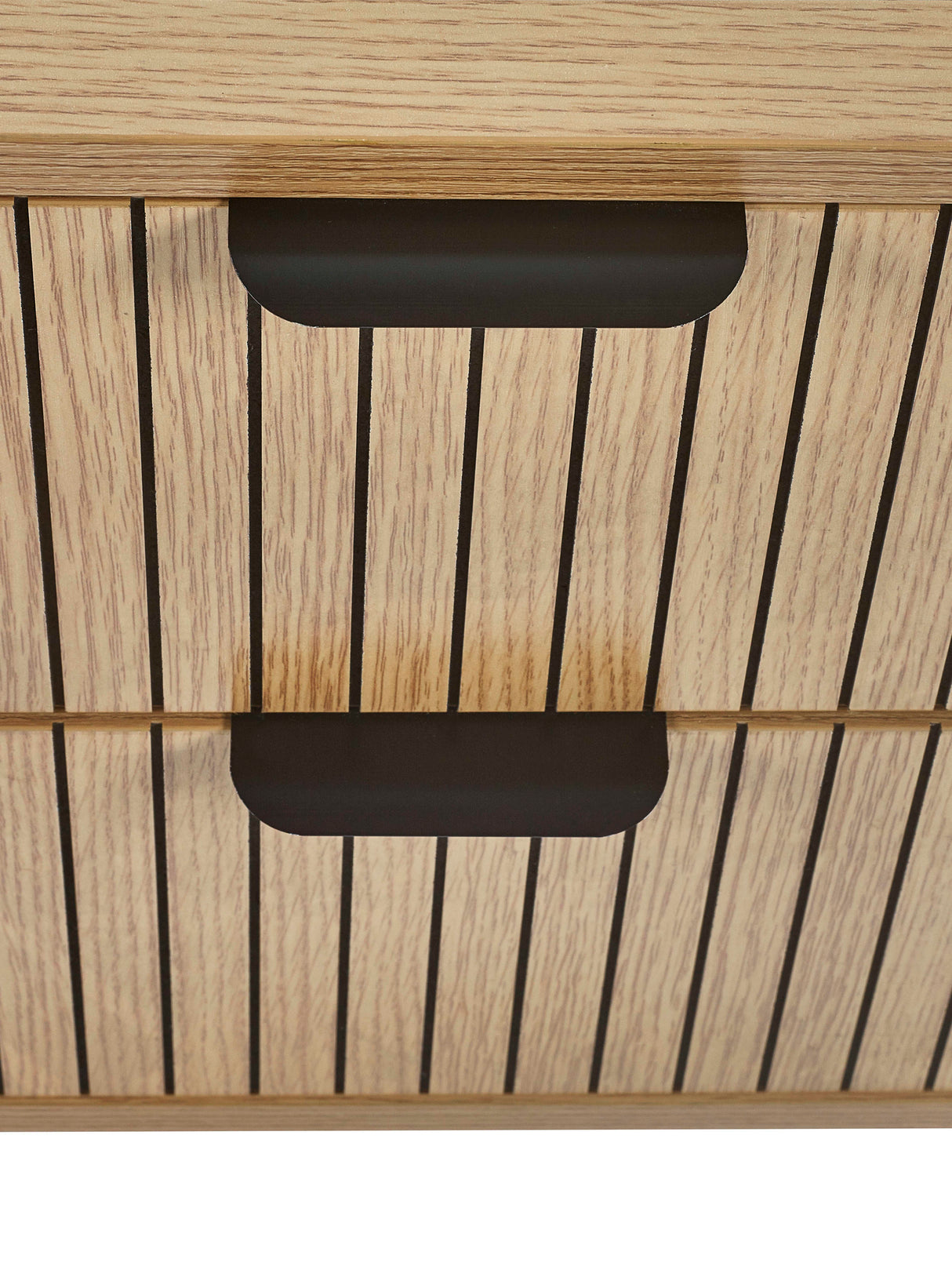 Sia Fluted 2 Drawer Bedside Table