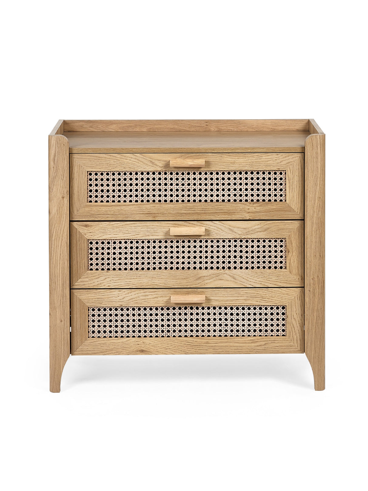 Sydney Rattan Print 3 Drawer Chest