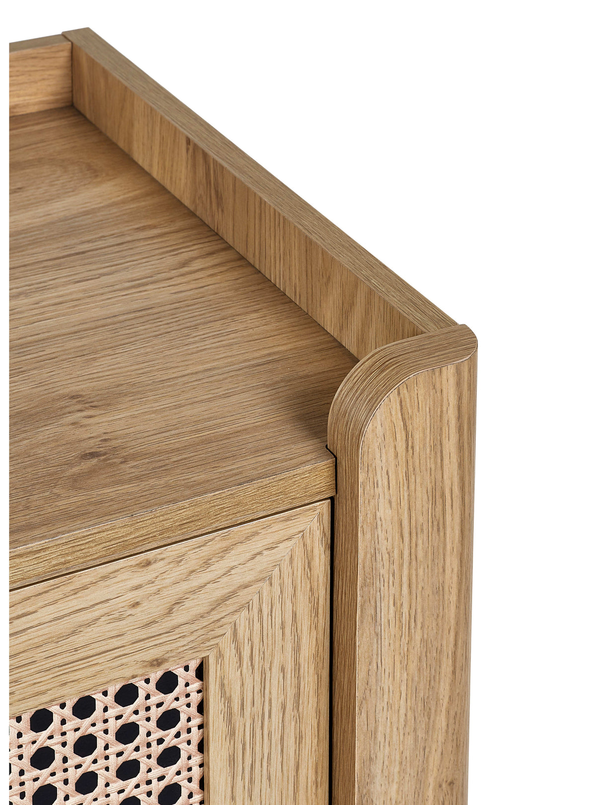 Sydney Rattan Print 3 Drawer Chest