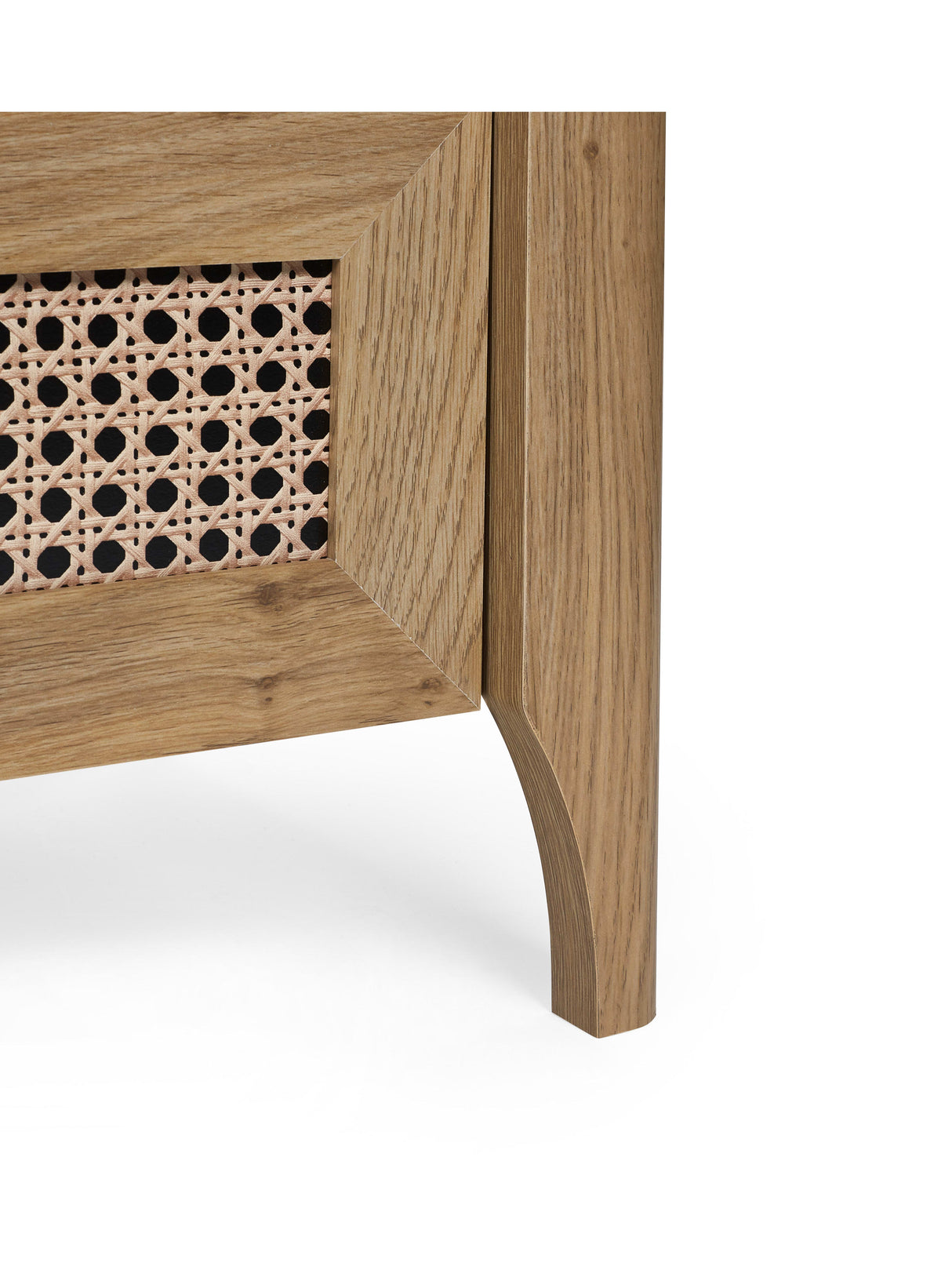 Sydney Rattan Print 6 Drawer Wide Chest