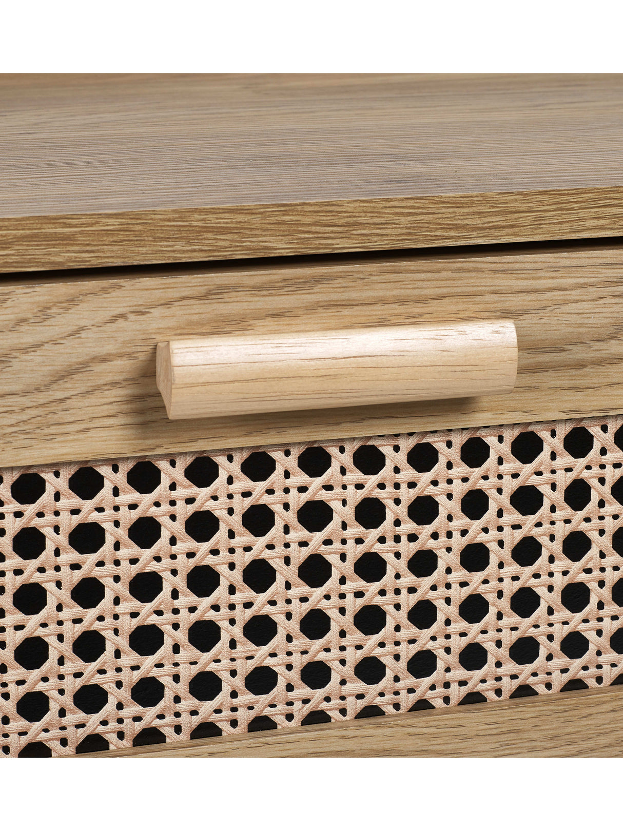 Sydney Rattan Print 6 Drawer Wide Chest