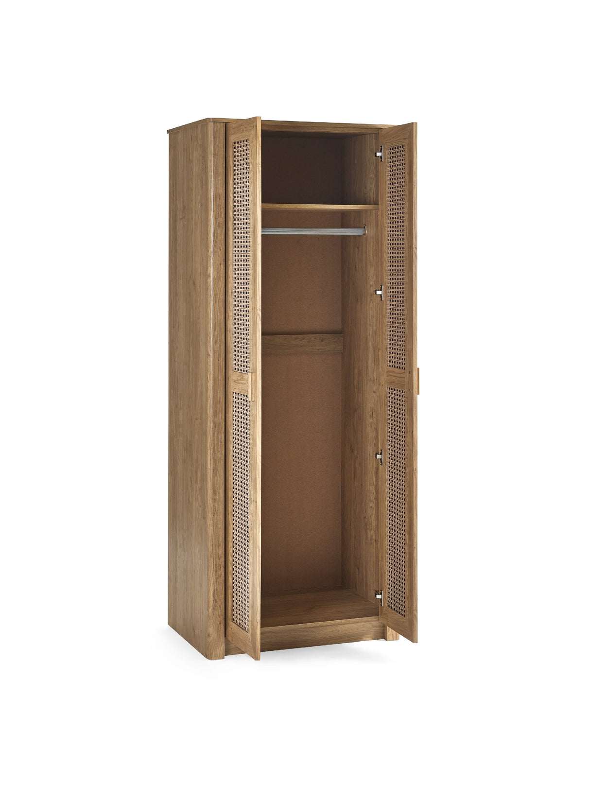 Sydney Rattan Print 2 Door Wardrobe with Shelf