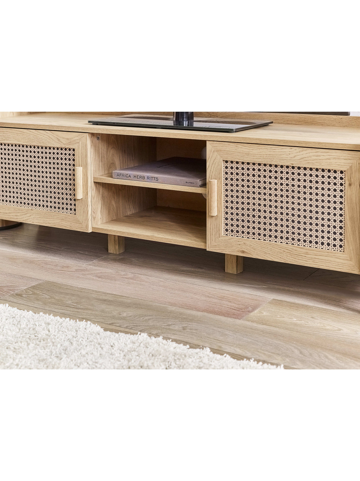 Sydney Rattan Print TV Unit