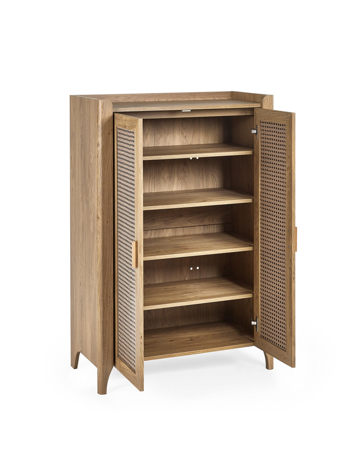 Sydney Rattan Print Shoe Cupboard