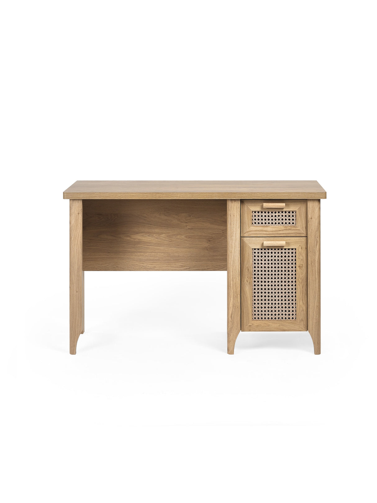 Sydney Rattan Print Desk with Cupboard