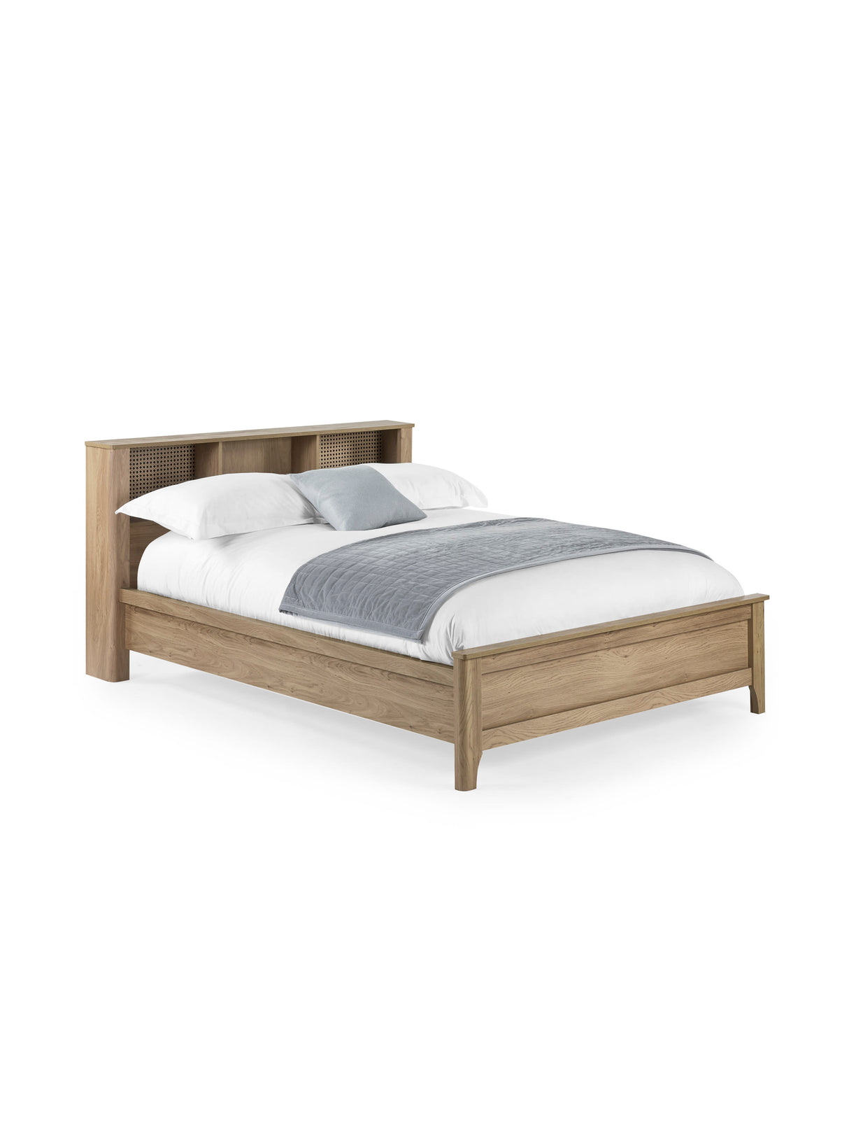 Sydney Rattan Print Bookcase Bed